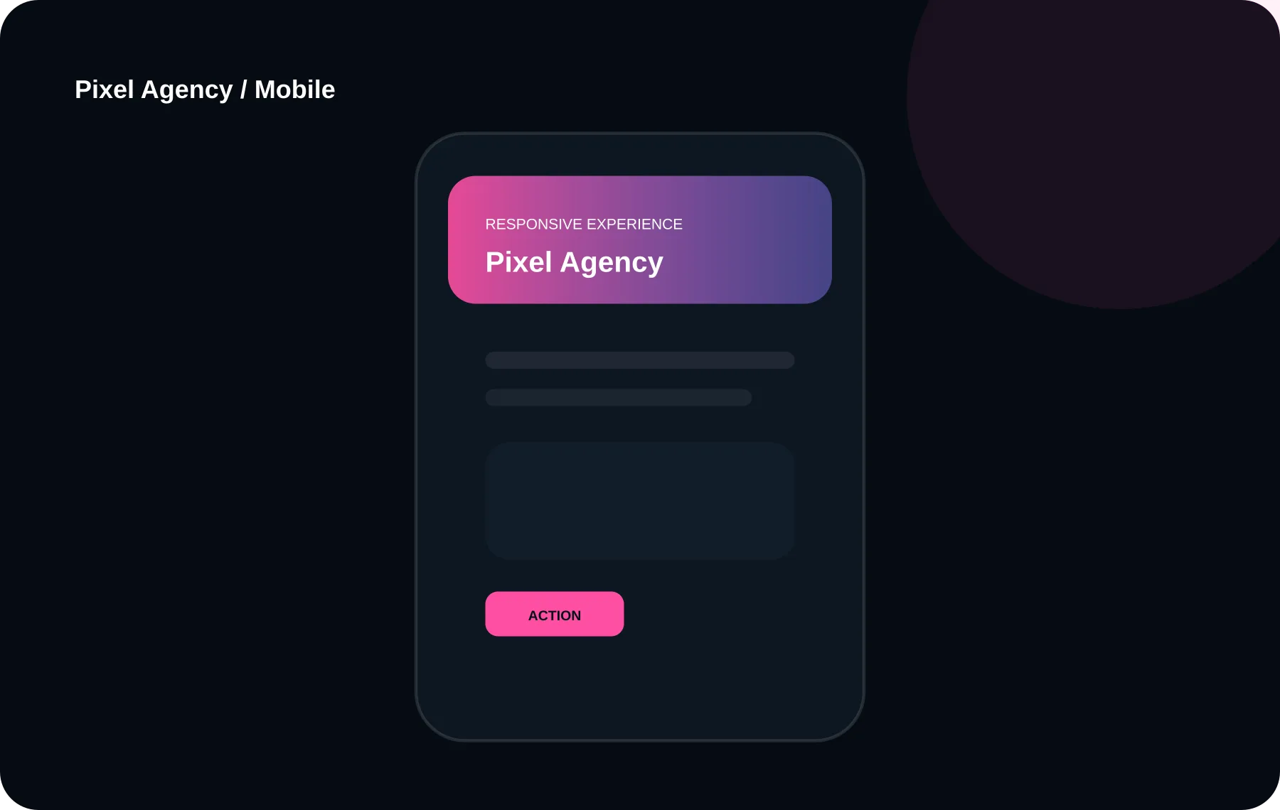 Pixel Agency نسخه موبایل